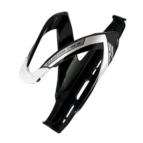 Elite Custom Race Composite Bottle Cage – Black Soft Touch/Black Graphic