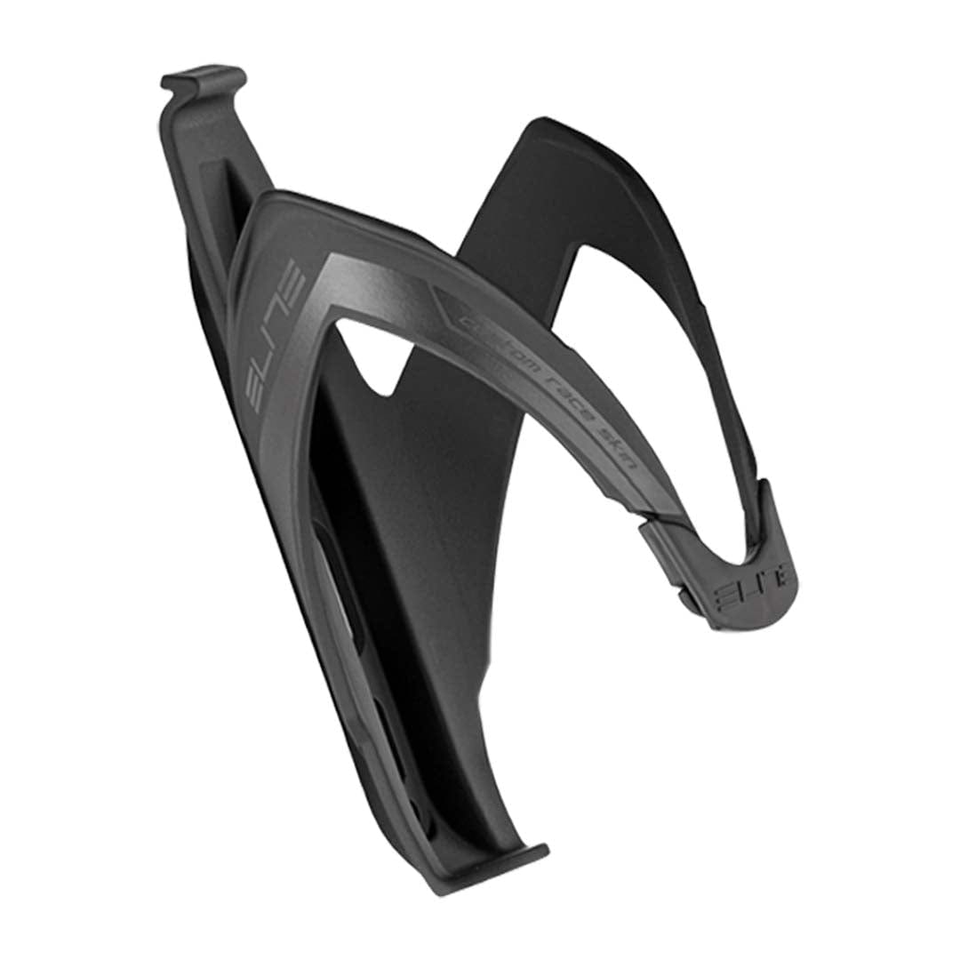 Elite Custom Race Composite Bottle Cage – Black Soft Touch/Black Graphic